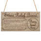 Dr Watson's Stress Relief Board Plaque Hanging Funny Gift