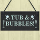 Novelty Hanging Hot Tub Lazy Spa Signs Home Decor Garden Signs