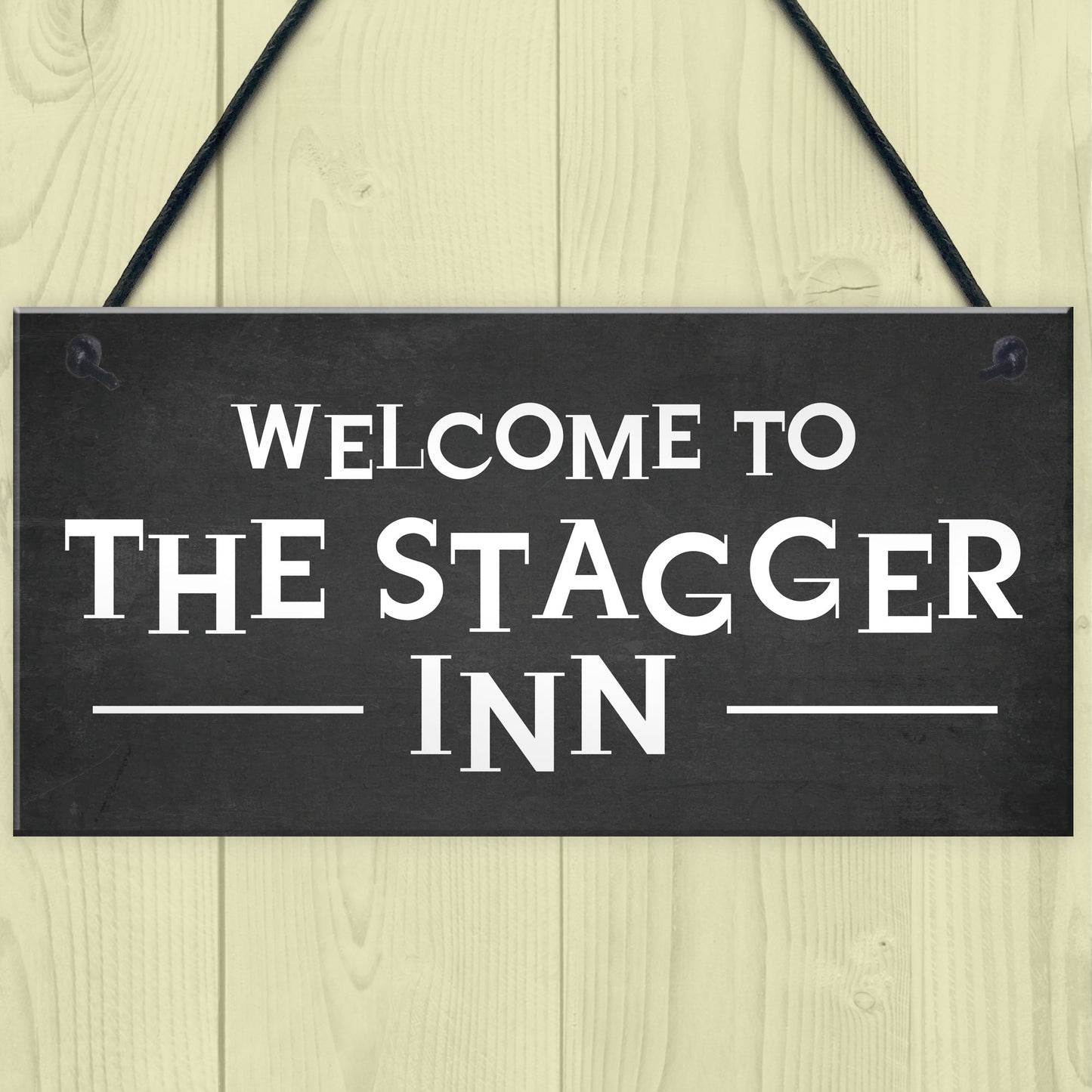 Funny Humour Home Bar Sign STAGGER INN Man Cave Pub Garage