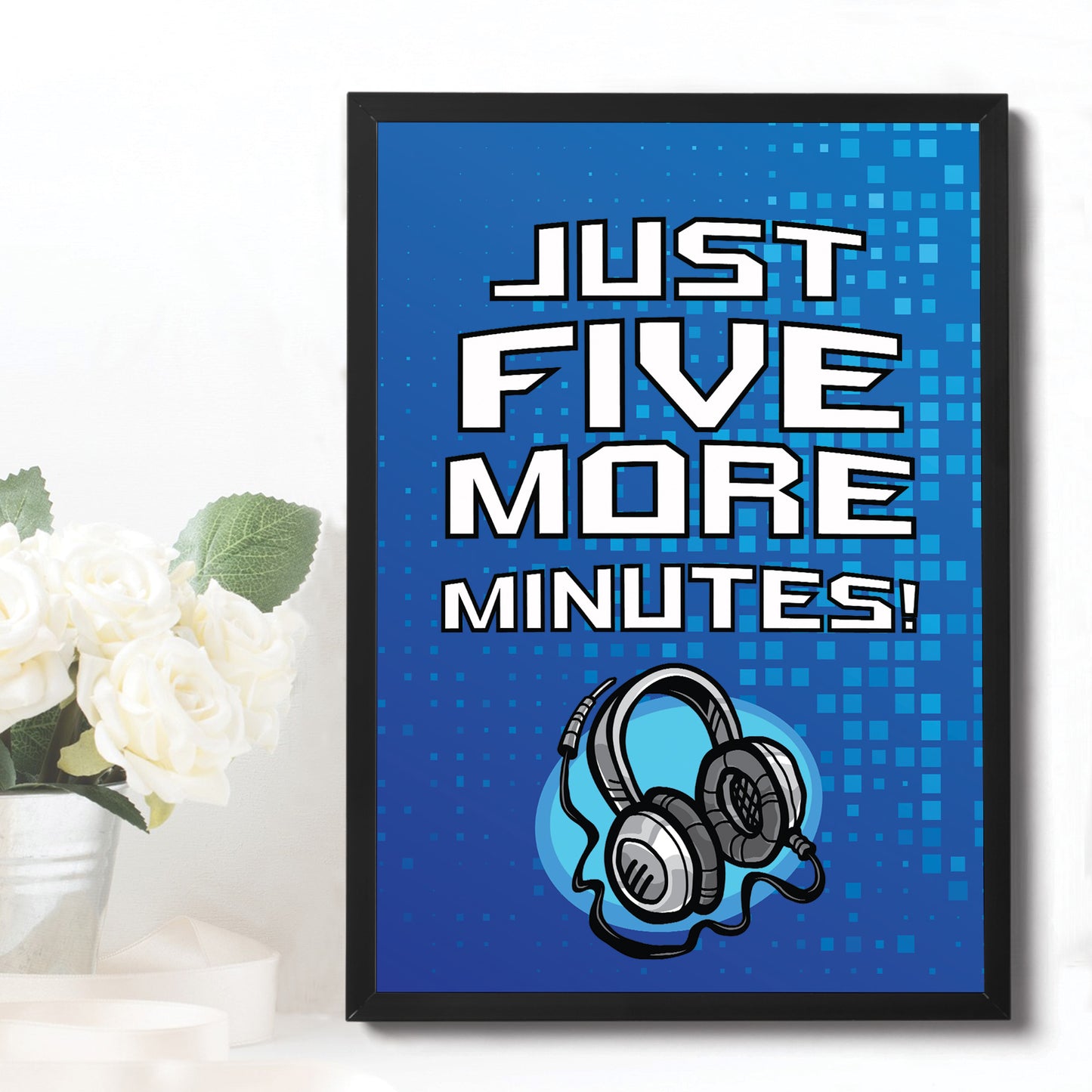 Framed Gaming Poster For Boys Bedroom Man Cave Gamer Gifts