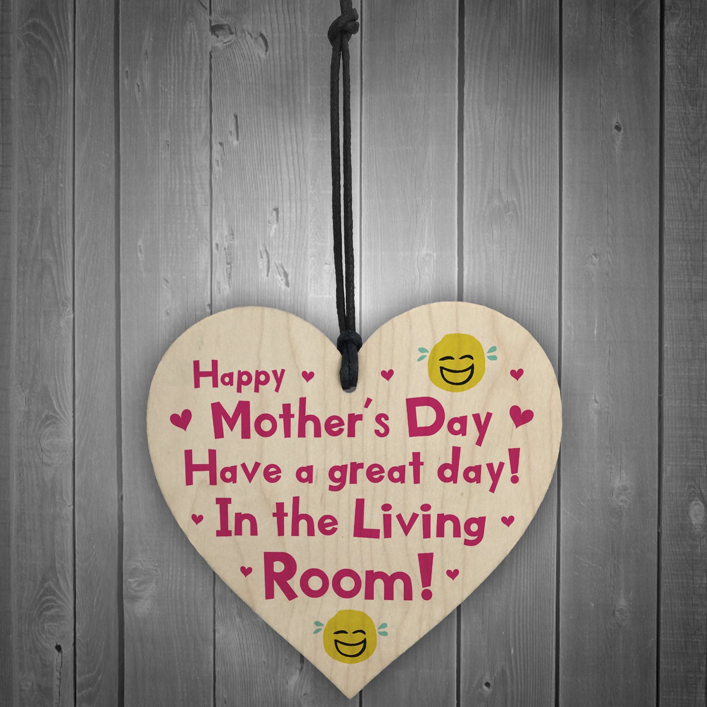 Funny Mothers Day Gifts Lockdown Wood Heart Gift For Mum