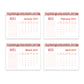 2023 Month to View Flip Over Desk Top Calendar Planner For Girls