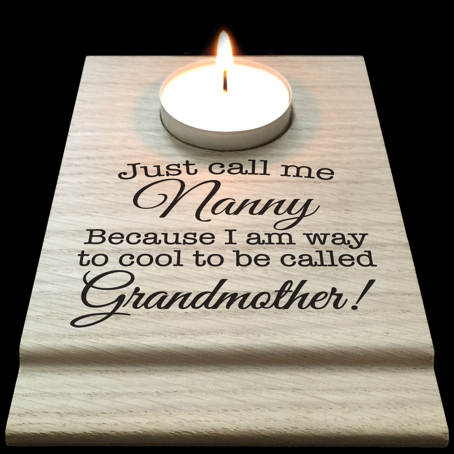 Just Call Me Nanny Candle Gift Set Tea Light Holder