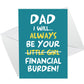 Funny Gift For Dad From Daughter Fathers Day Card Dad Keyring