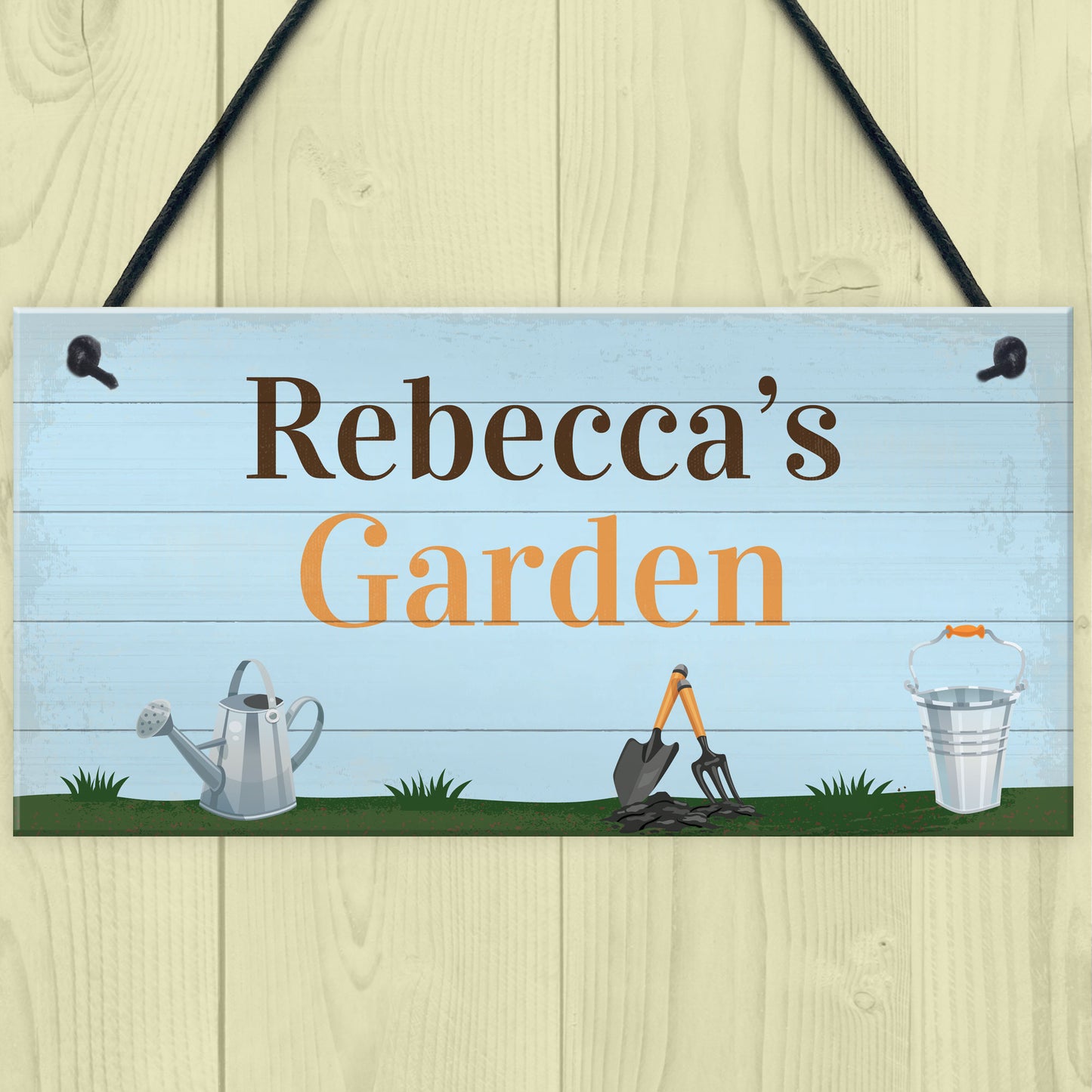 Garden Sign Personalised Hang On Summer House Garden Shed Sign
