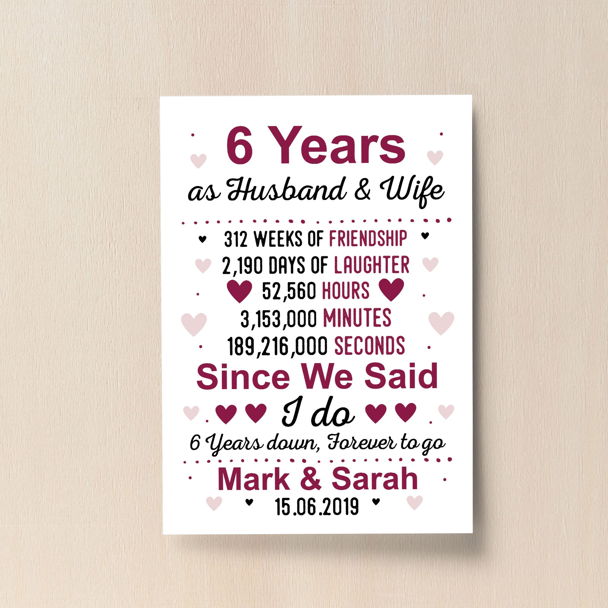 6 year anniversary deals gift for wife