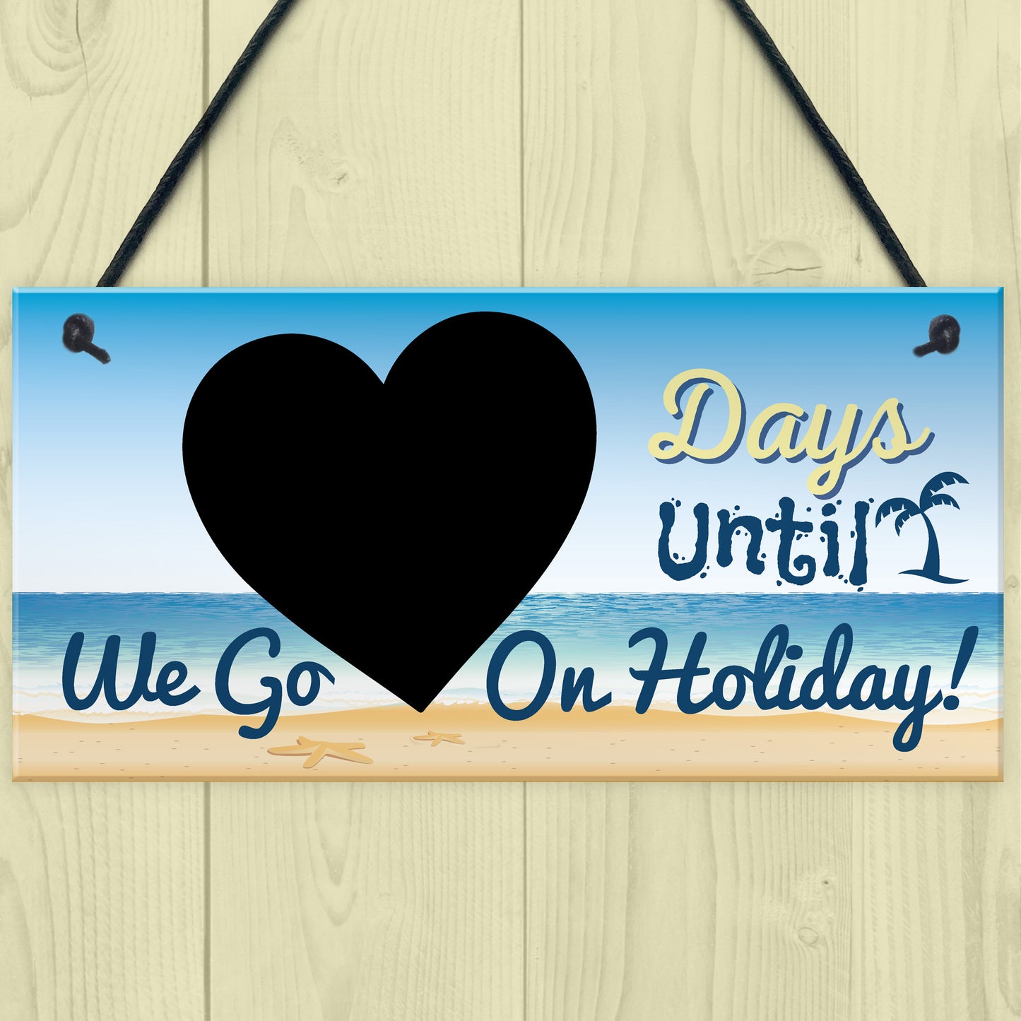 Chalkboard Countdown Days Until Holiday Plaque Sign Family Sign