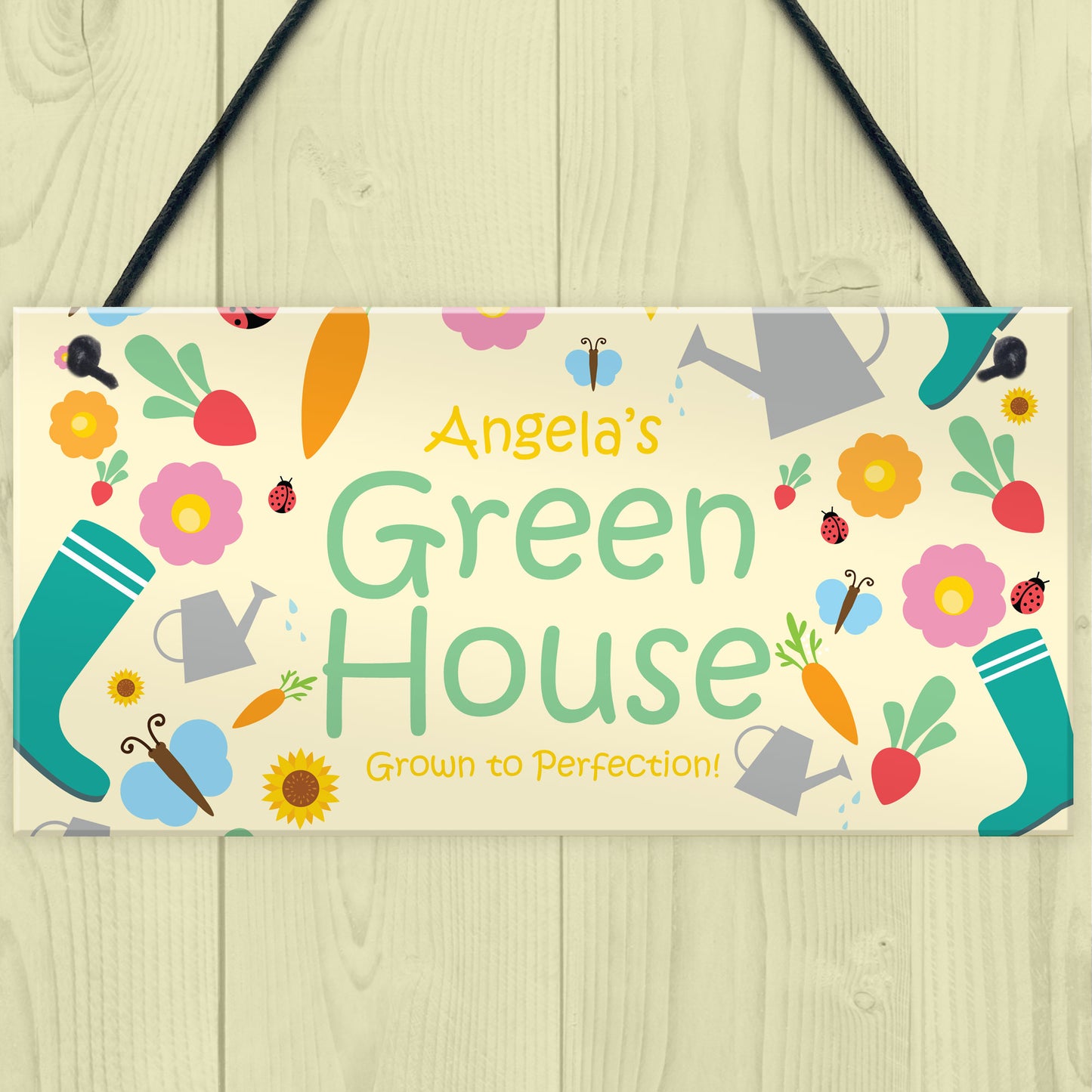 Personalised Gift For Mum Nan Greenhouse Sign Garden Shed Plaque