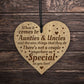 Auntie And Uncle Plaque Auntie Uncle Gift Ideas Engraved Heart