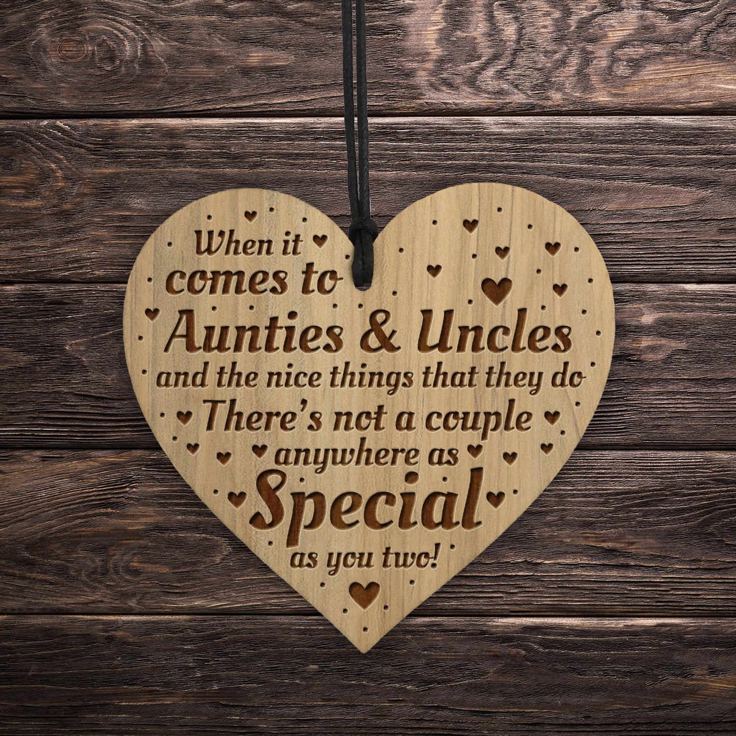 Auntie And Uncle Plaque Auntie Uncle Gift Ideas Engraved Heart