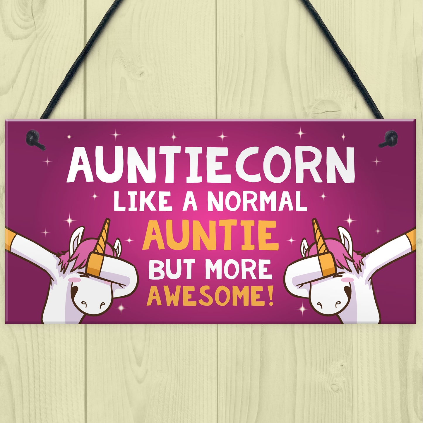 Funny Auntiecorn Plaque Auntie Unicorn Gifts Birthday Christmas