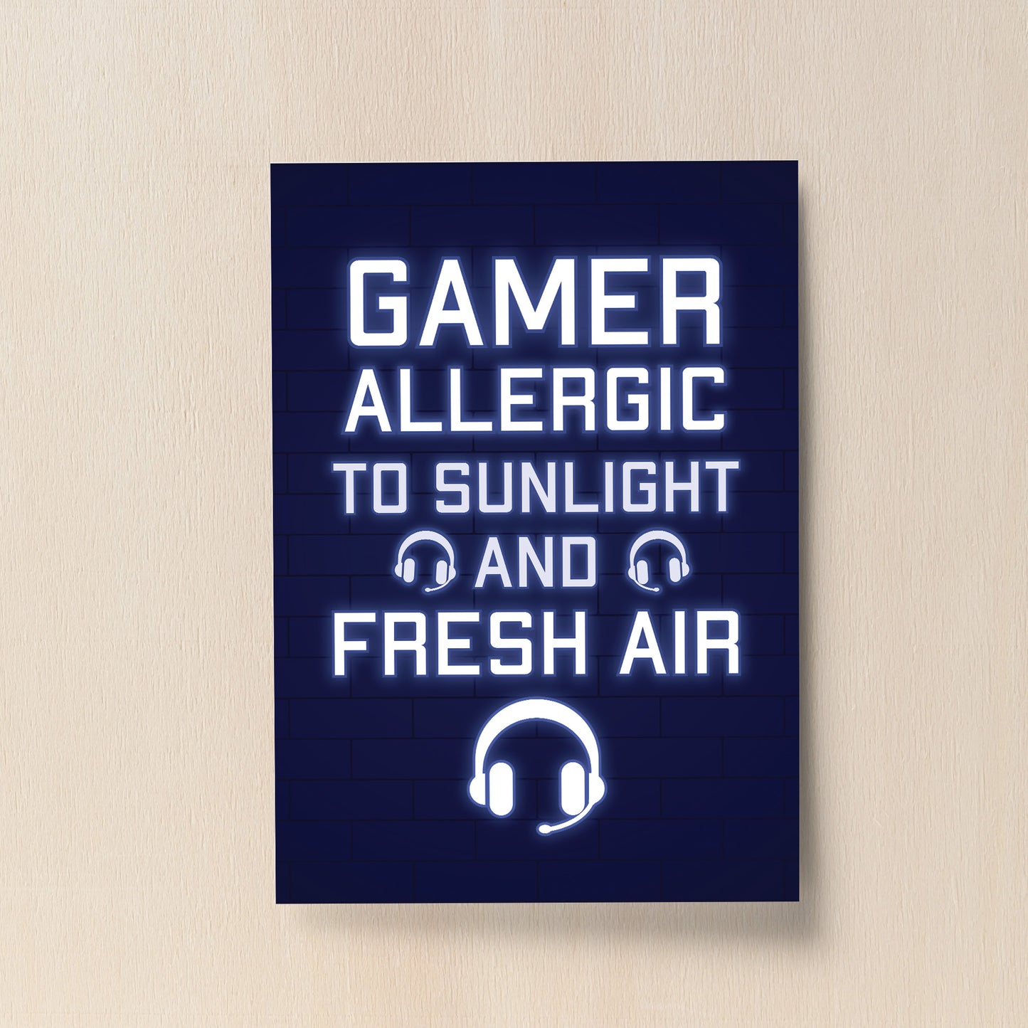 Gamer Funny Games Room Print Christmas Birthday Gift For Son