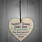 Baby Shower Party Gift Baby Girl Boy Wooden Heart Mum Dad Gift