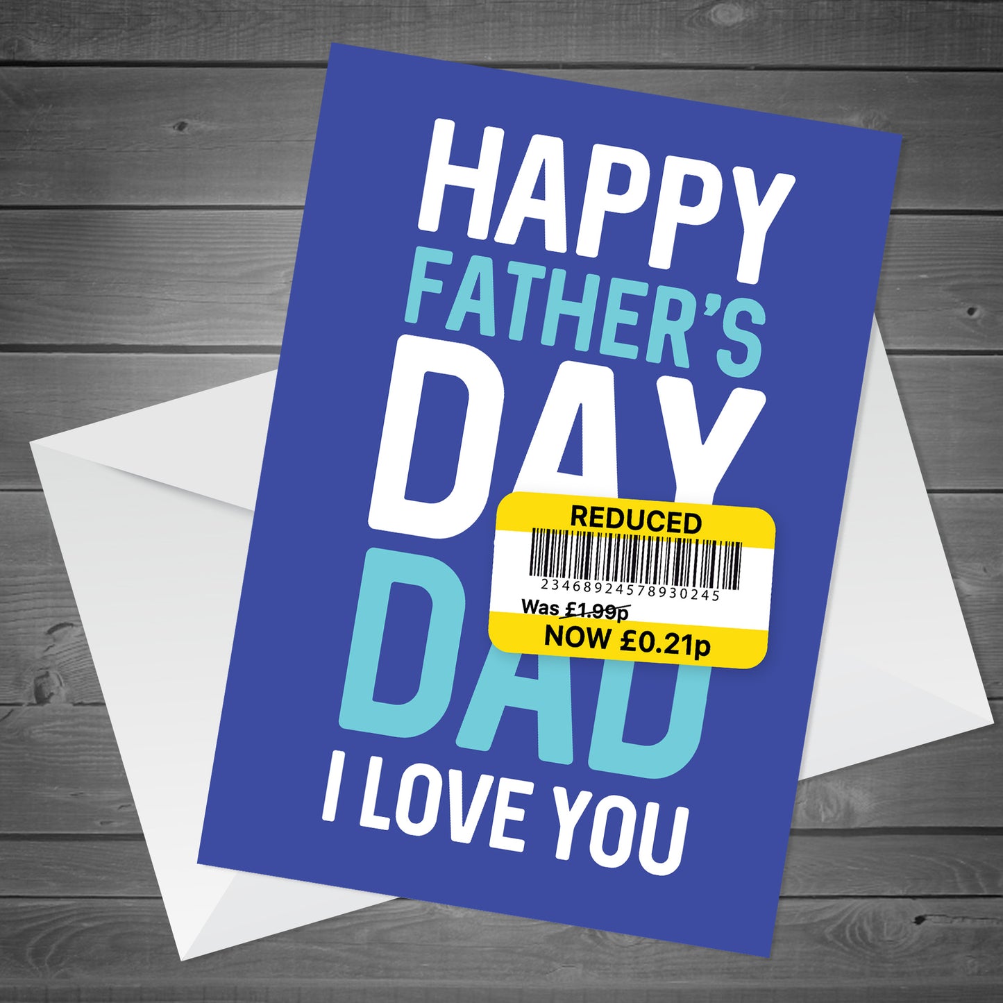 Dad Fathers Day Card Funny Fathers Day Card Funny Card Reduced