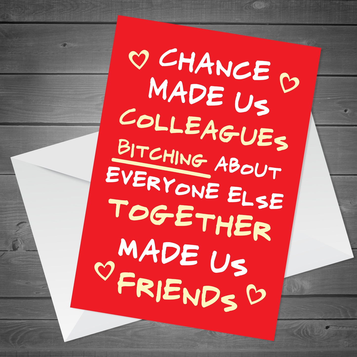 Colleague Birthday Card Chance Made Us Colleagues Birthday Card