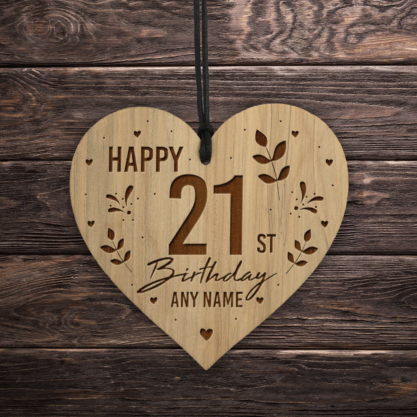 16th 18th 21st 30th Birthday Gift For Best Friend Engraved Heart