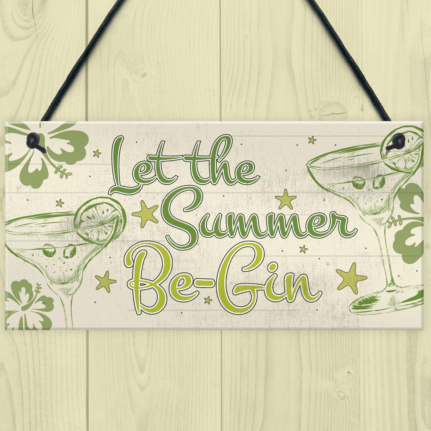 Funny Gin Sign Shabby Chic Home Bar Kitchen Alcohol Plaque