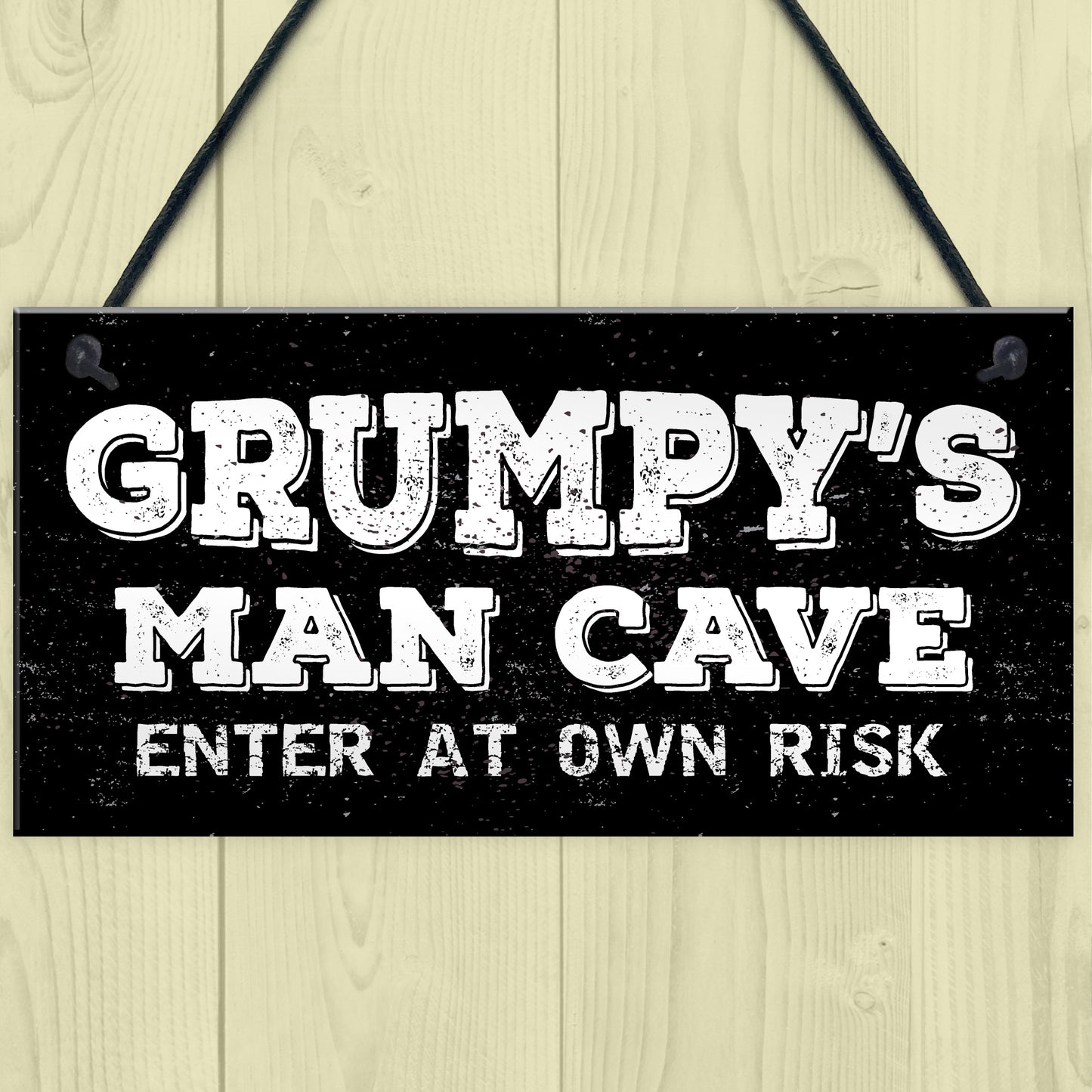 Man Cave Plaque Garage Signs For Men Shed Dad Grandad Son