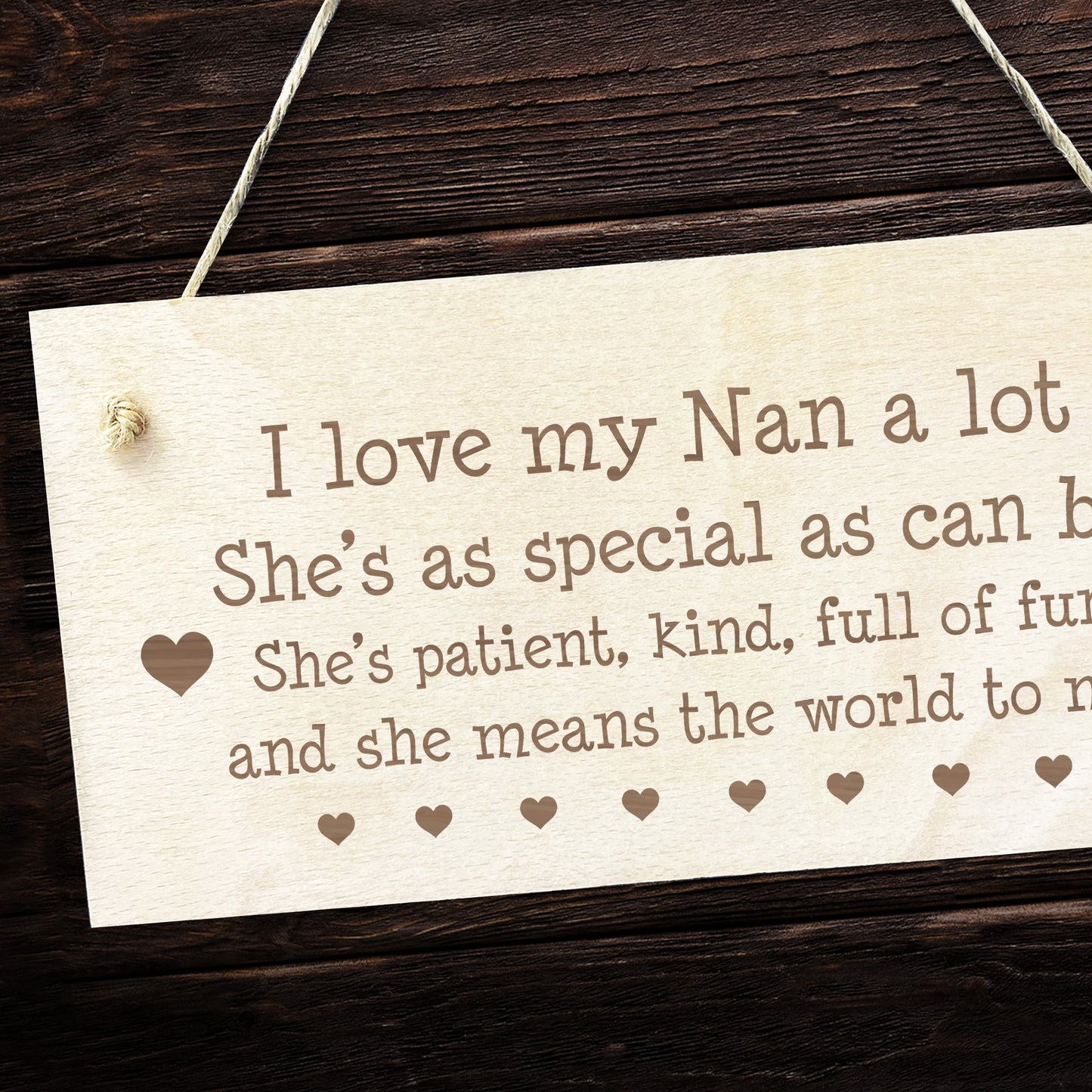 Nan Gifts From Grandchildren Wood Sign Engraved Birthday Xmas
