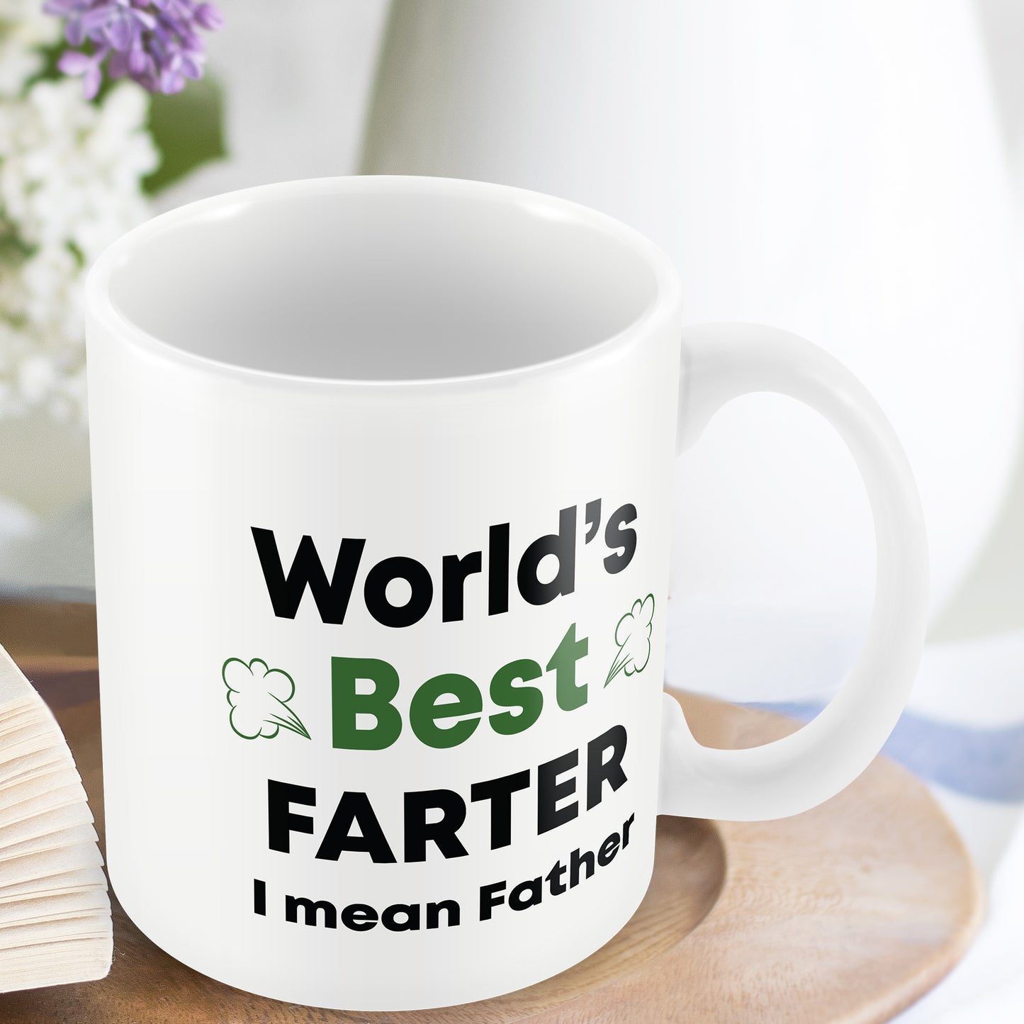 Worlds Best Farter Mug Funny Fathers Day Birthday Gift For Dad