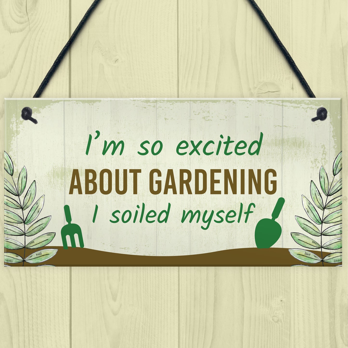 Funny Garden Sign Gift For Gardener Novelty Home Decor Signs