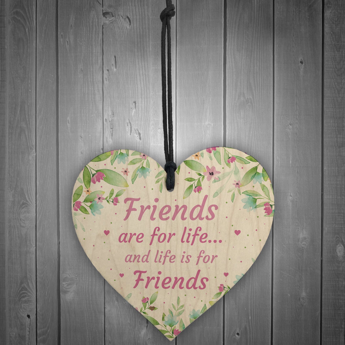 Friends Are For Life Sign Friendship Plaque Birthday Christmas