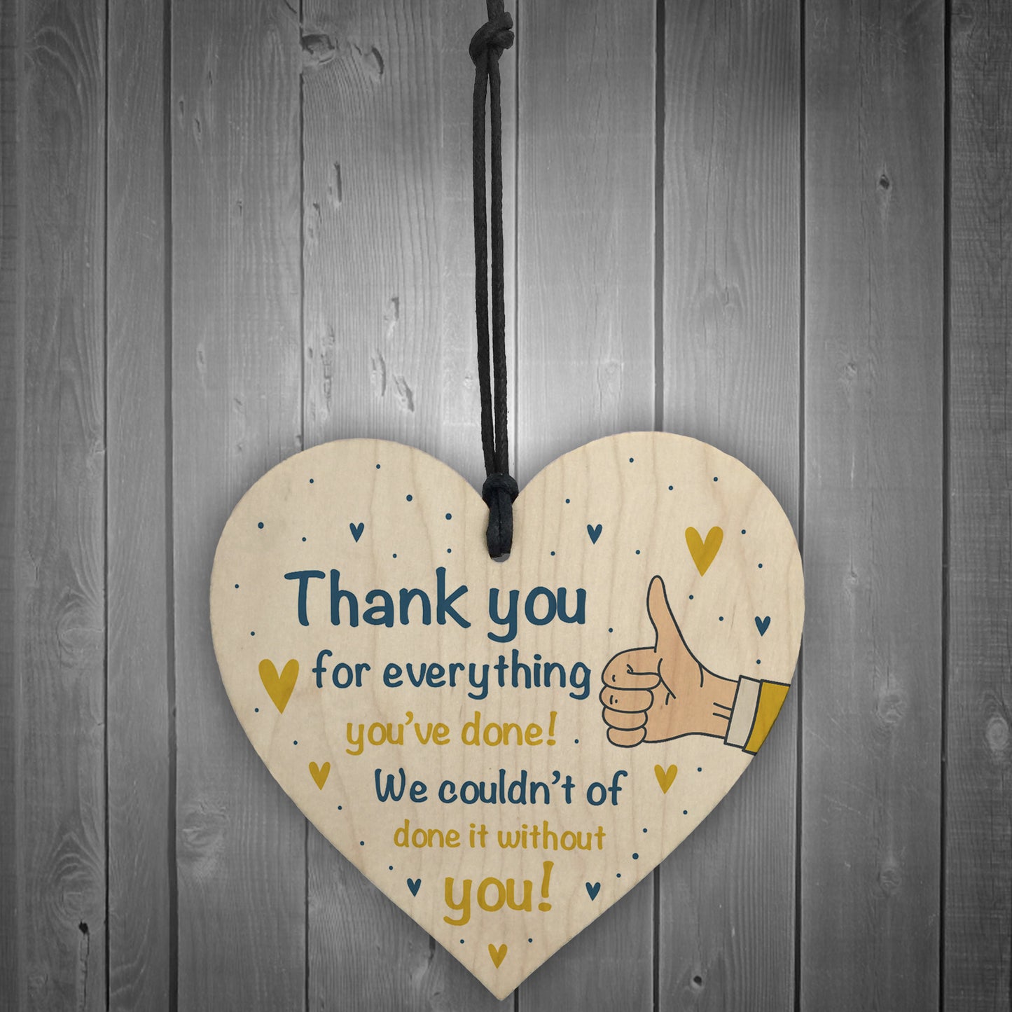 Thank You Gift For Colleague Wood Heart Gift For Nurse Teacher