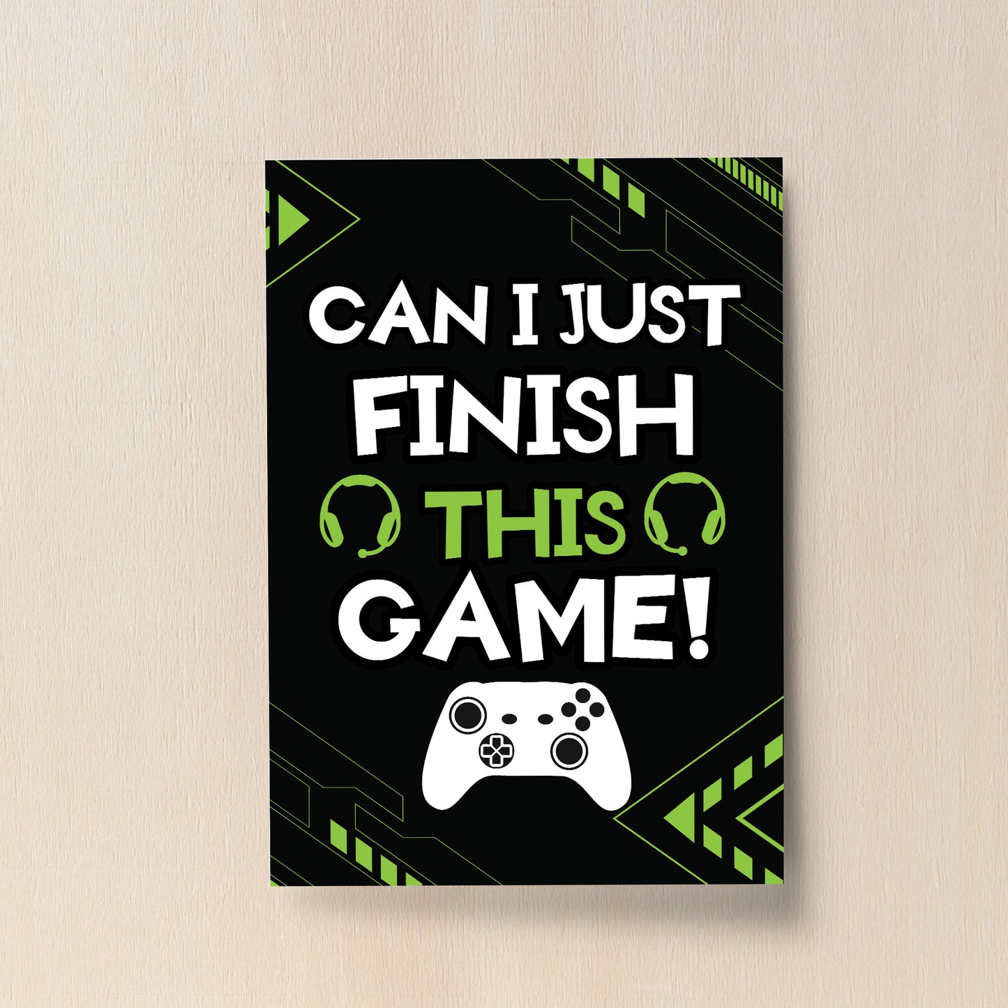 Gaming Black Prints Posters For Boys Bedroom Novelty Gamer Xbox