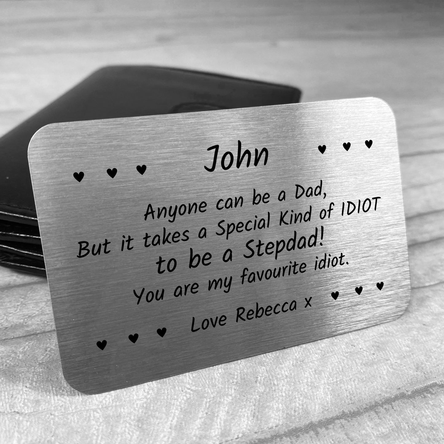 Funny Stepdad Birthday Christmas Gift PERSONALISED Card