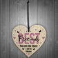 Best Friend Gift Novelty Wood Heart Birthday Christmas Gift