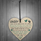 Fathers Day Gift For New Daddy Wooden Heart Daddy To Be Gift