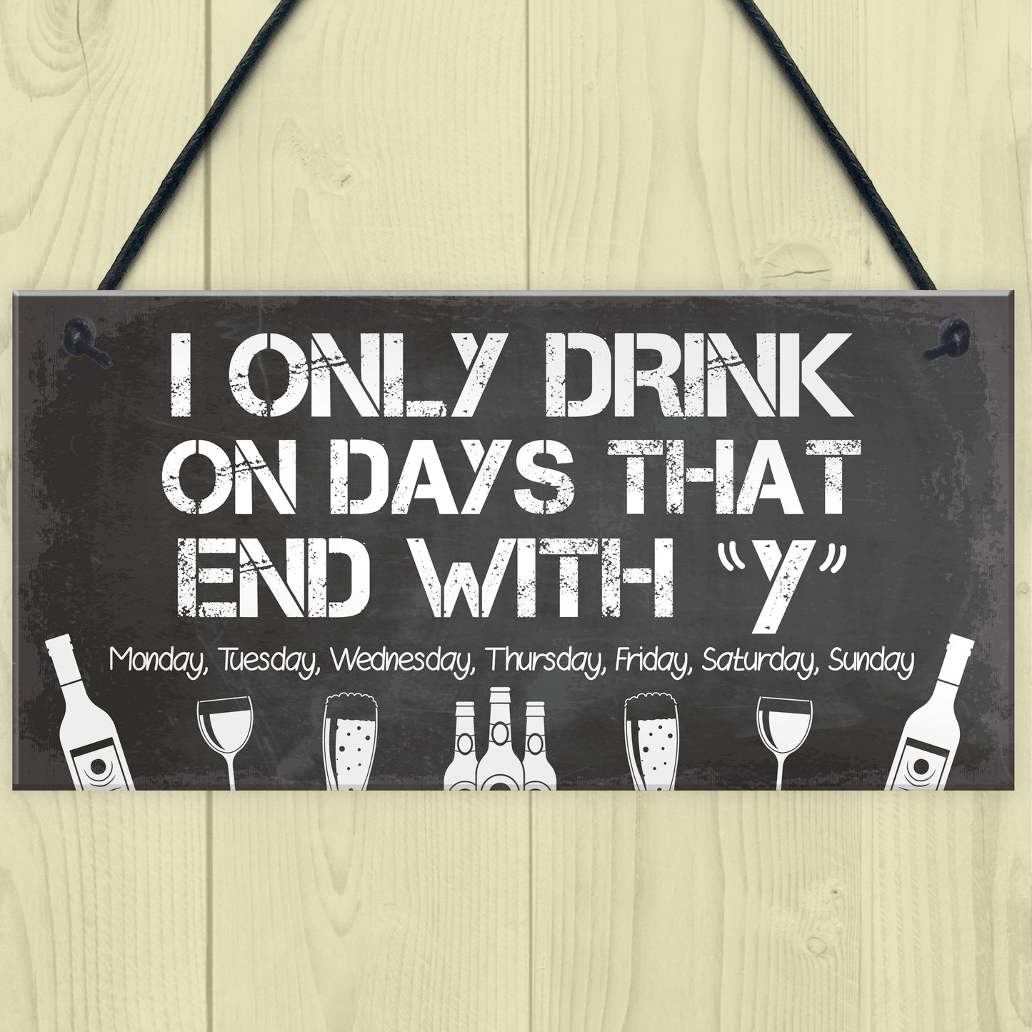 Funny Backyard Bar Sign Garden Plaque Alcohol Man Cave Beer Gin