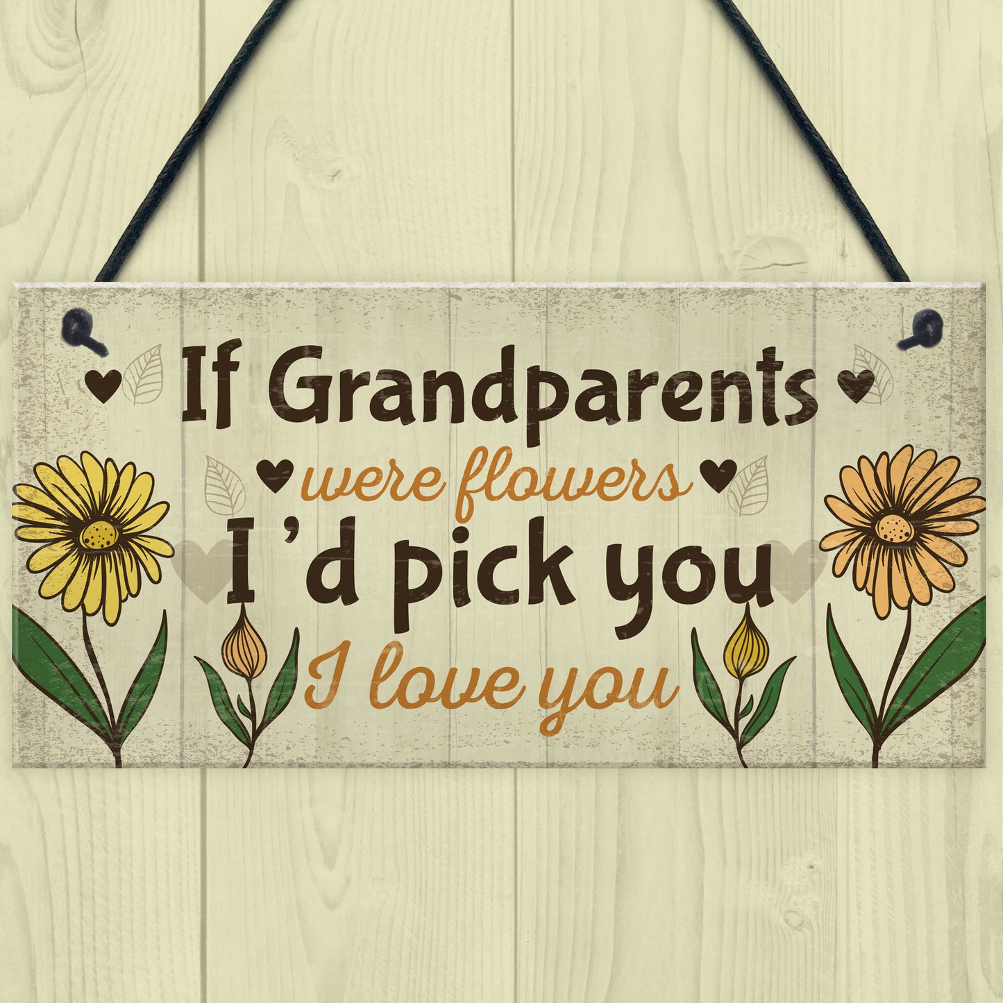 Cute Gift For Nan Grandad Sign Grandparent Plaque Keepsake Gift