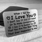 I LOVE YOU Gift For Anniversary Valentines Boyfriend Girlfriend