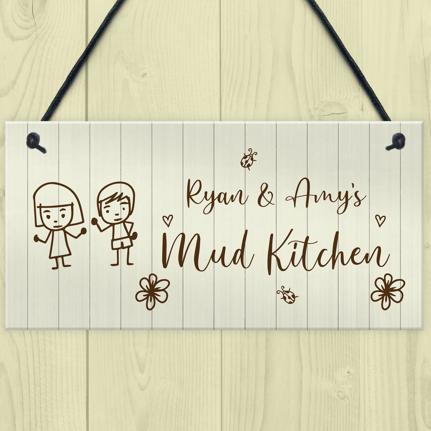 Cute Mud Kitchen Sign For Garden Summerhouse Daughter Son Kids