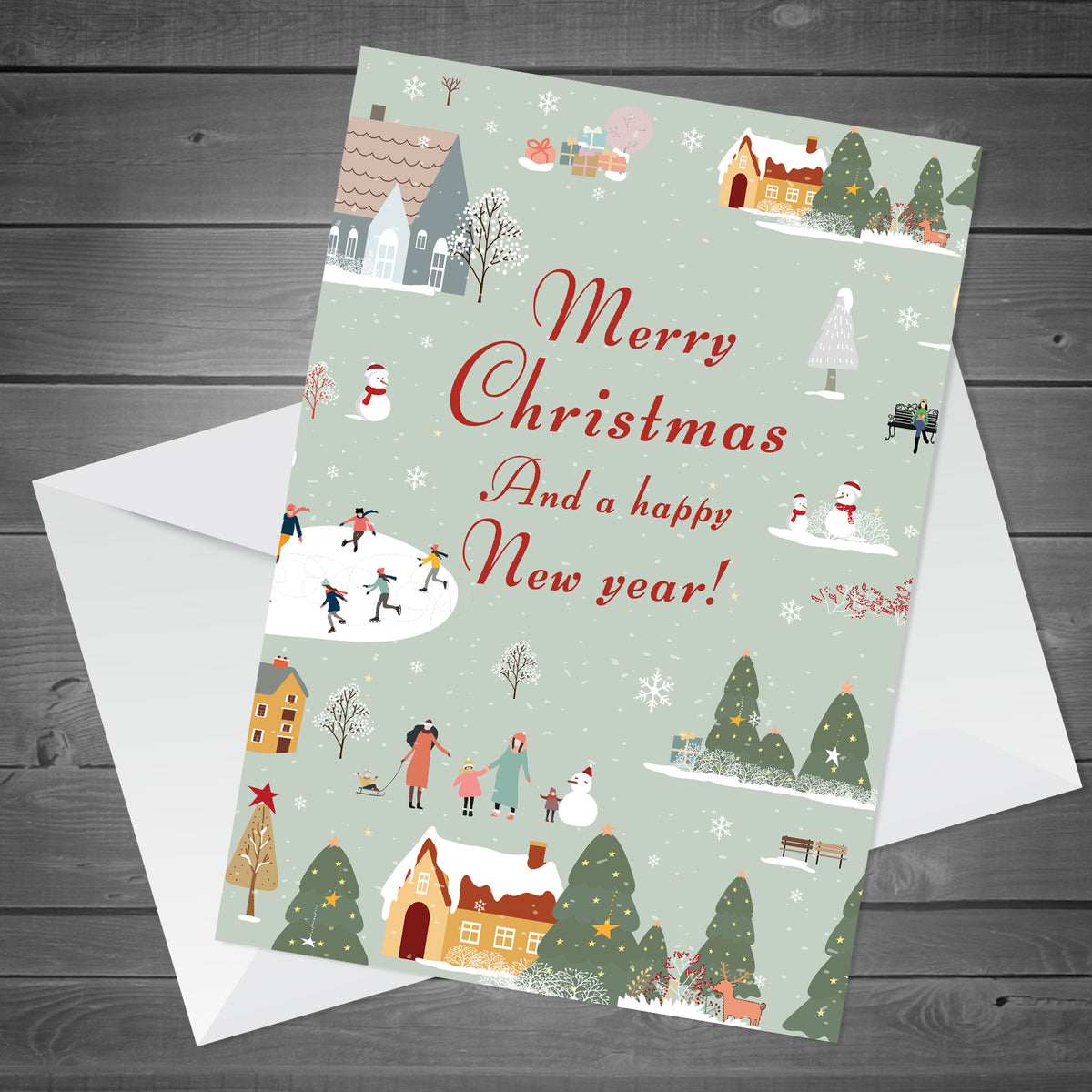 Christmas Card For Mum Dad Nan Grandad Neighbour Friend