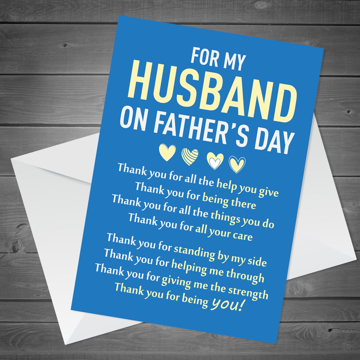 Fathers Day Card For Husband Fathers Day Card For Husband