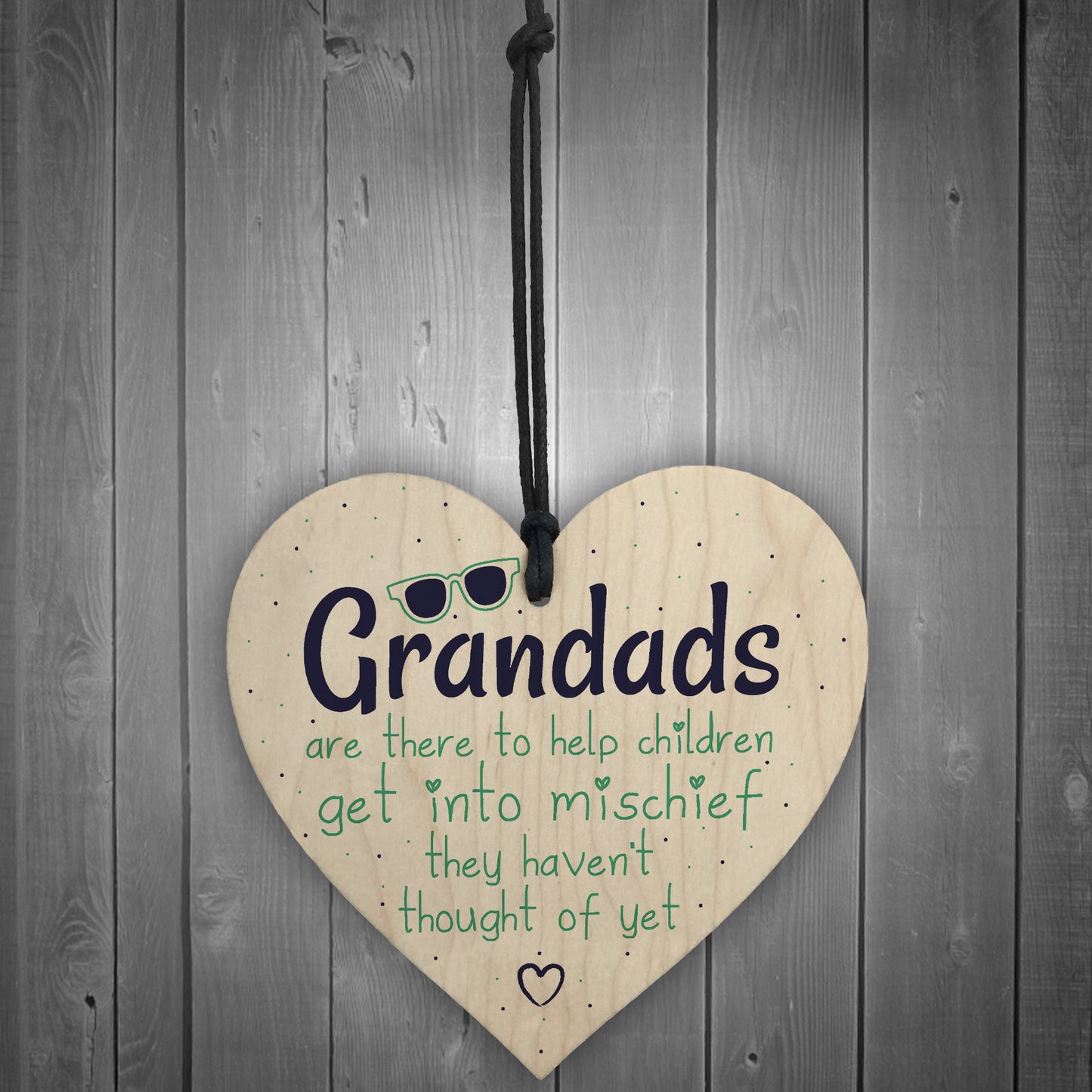Funny Sign Grandad Birthday Gift Heart Wall Plaque Fathers Day