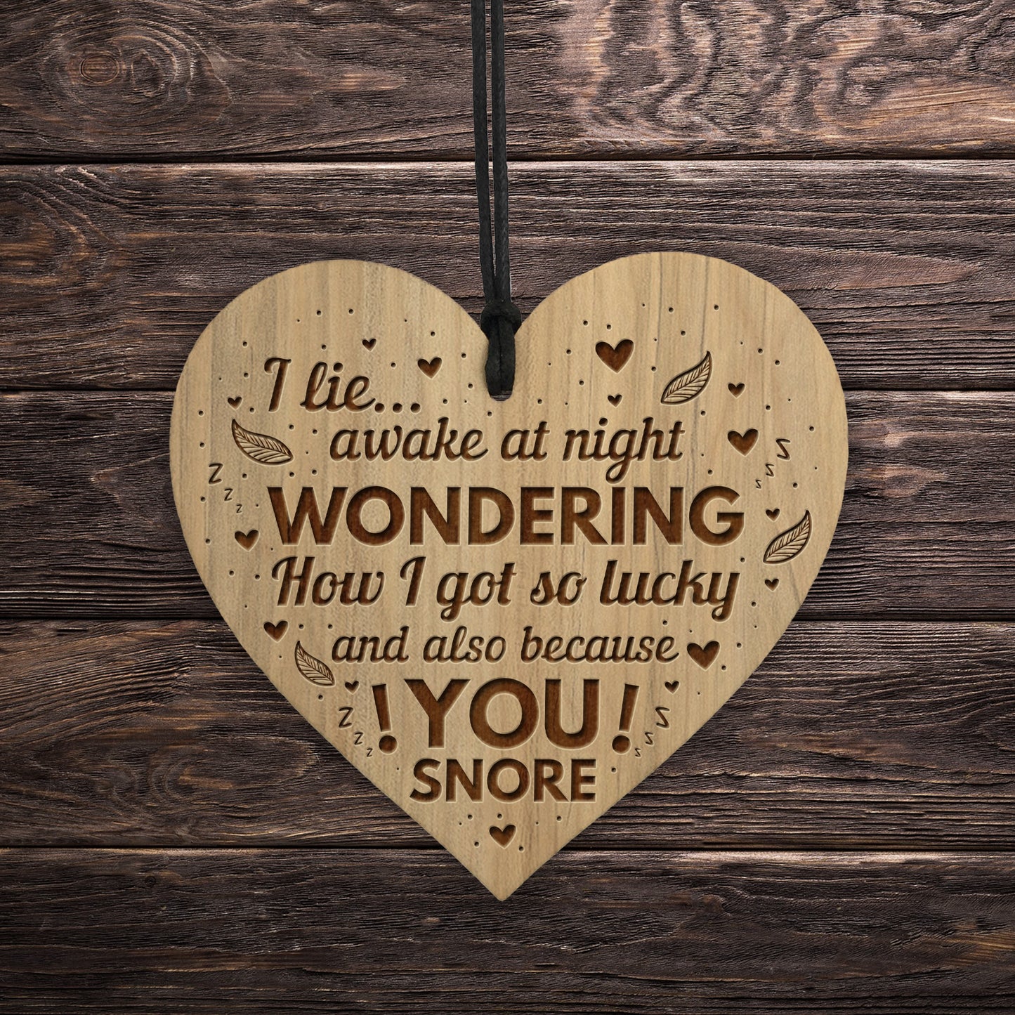 Funny Joke Husband Wife Gift Engraved Heart Anniversary Birthday