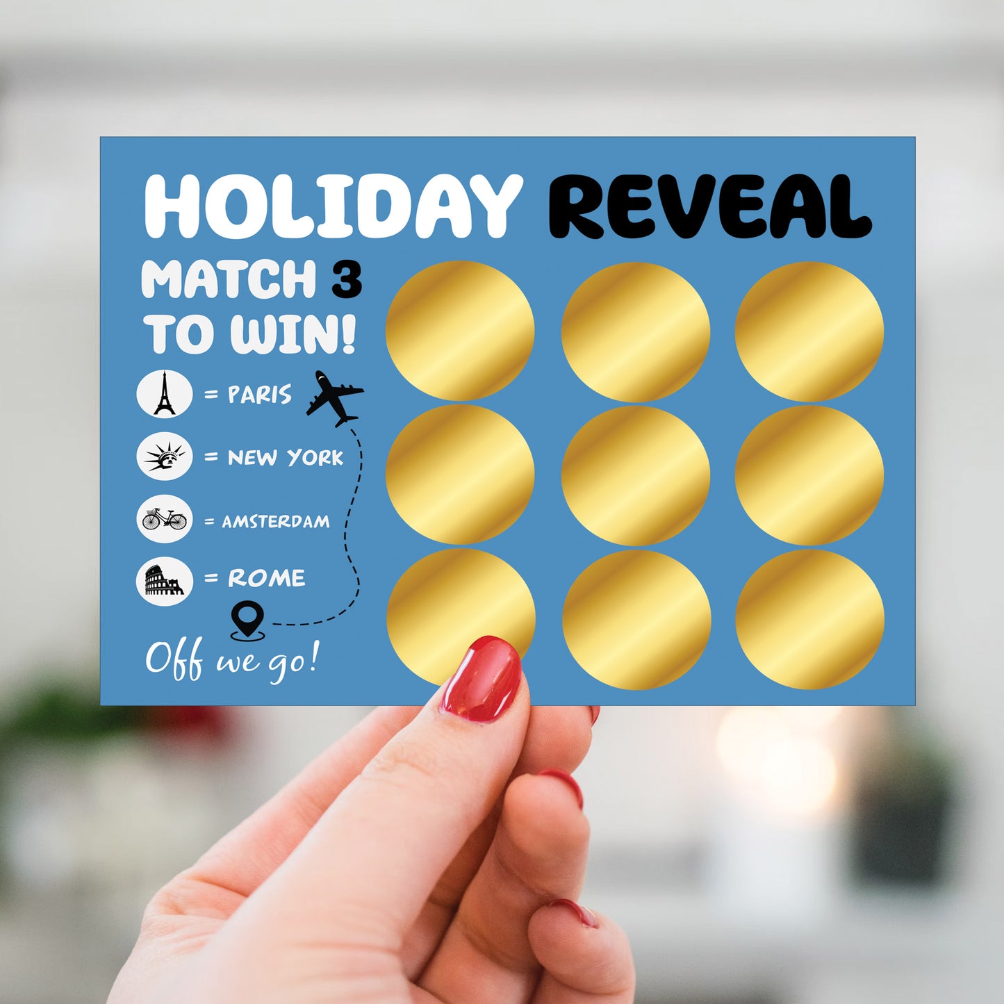 Holiday Reveal Scratch Card Surprise New York Edition Gift