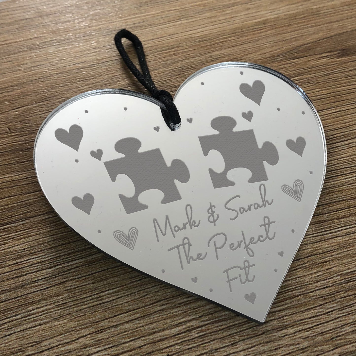 Personalised Gift for Her Him Girlfriend Wife Heart Puzzle Gift