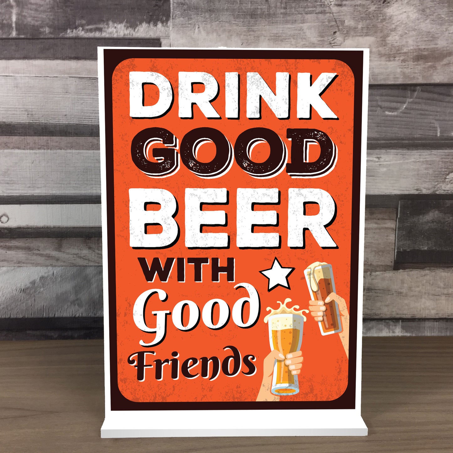 Novelty Bar Sign Standing Plaque Home Bar Man Cave Decor Bar