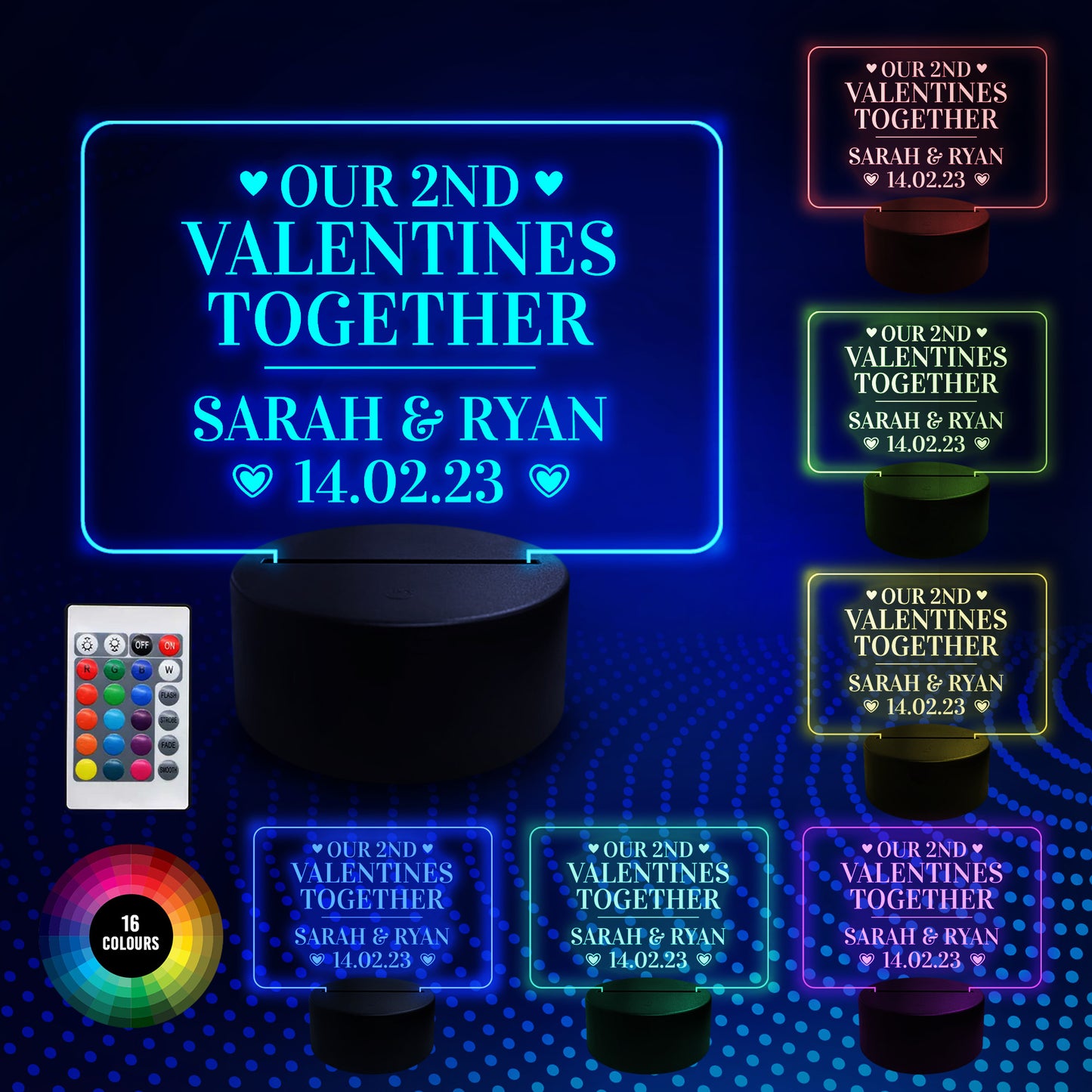 2nd Valentines Day Gift For Boyfriend Girlfriend Personalised