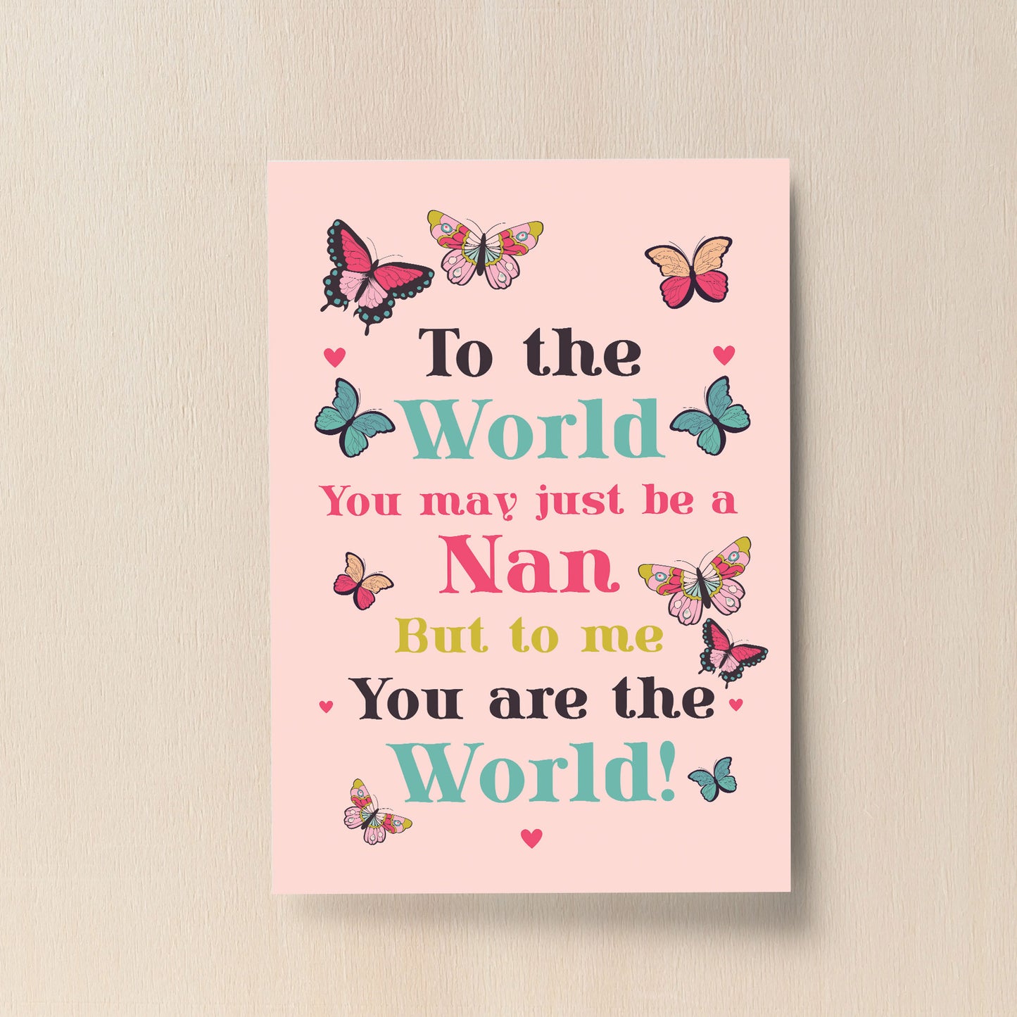 Birthday Christmas Gift For Nan A4 Print Special Thank You Gift