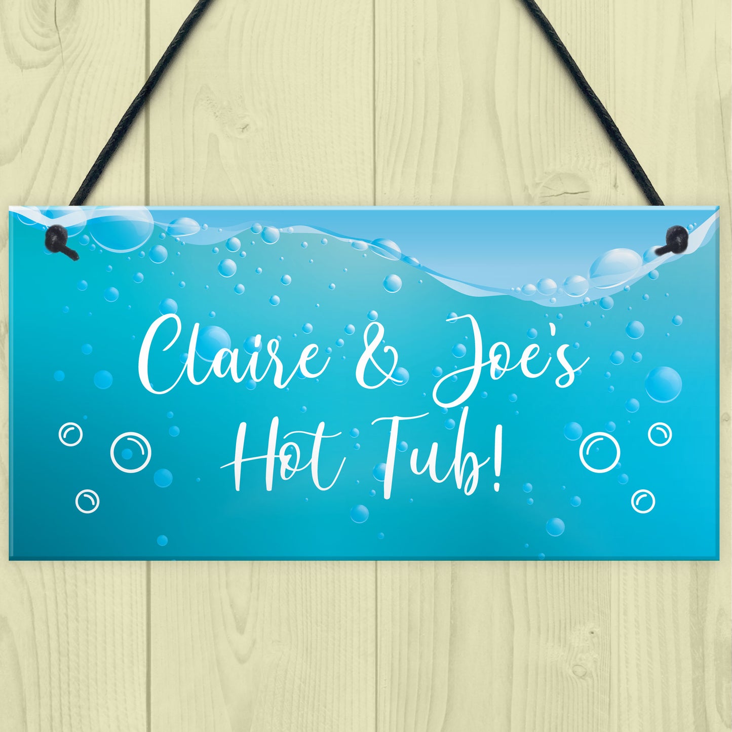 Fun Hot Tub Sign Accesories Personalised Garden Summerhouse
