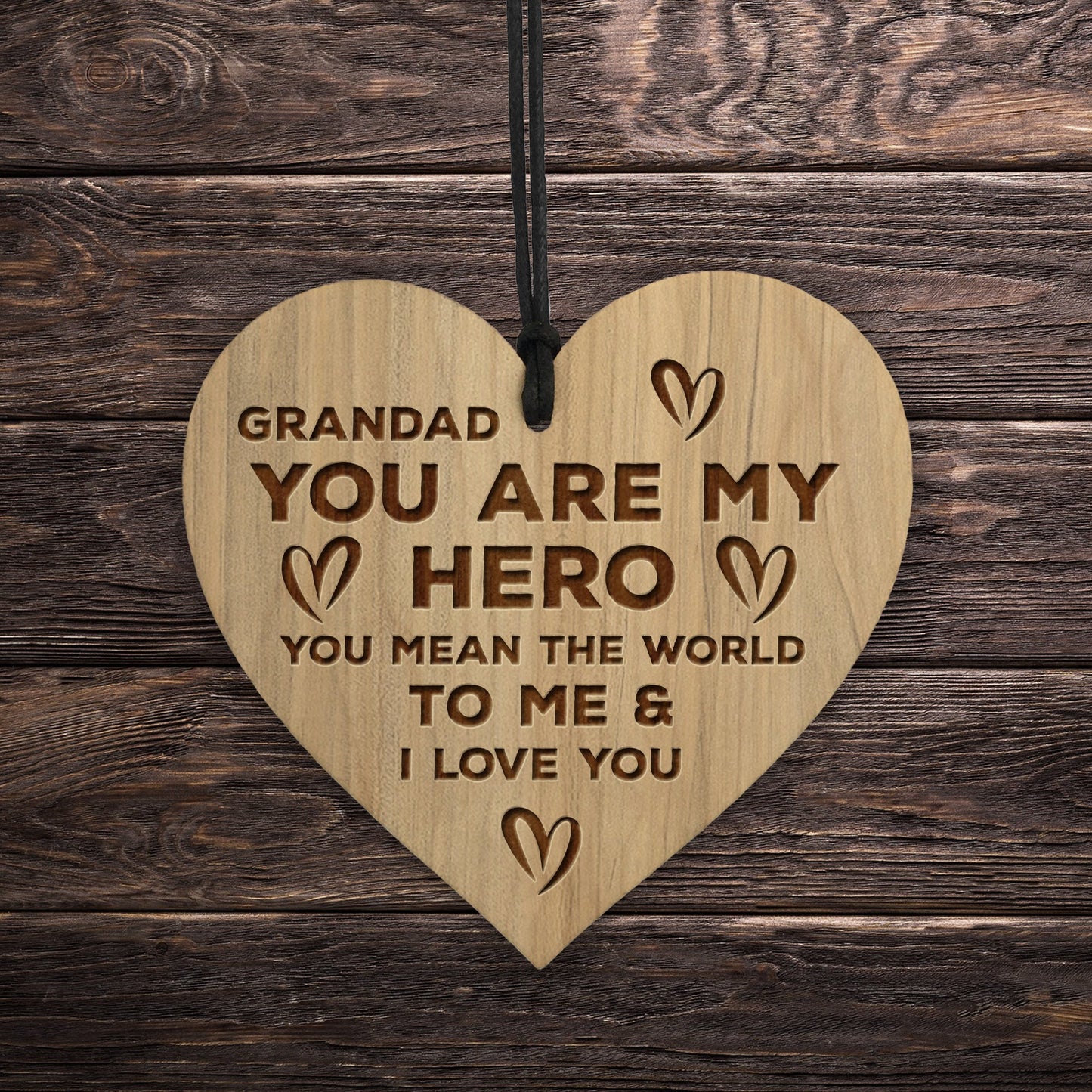 Grandad Gifts For Fathers Day Birthday Engraved Heart Gift