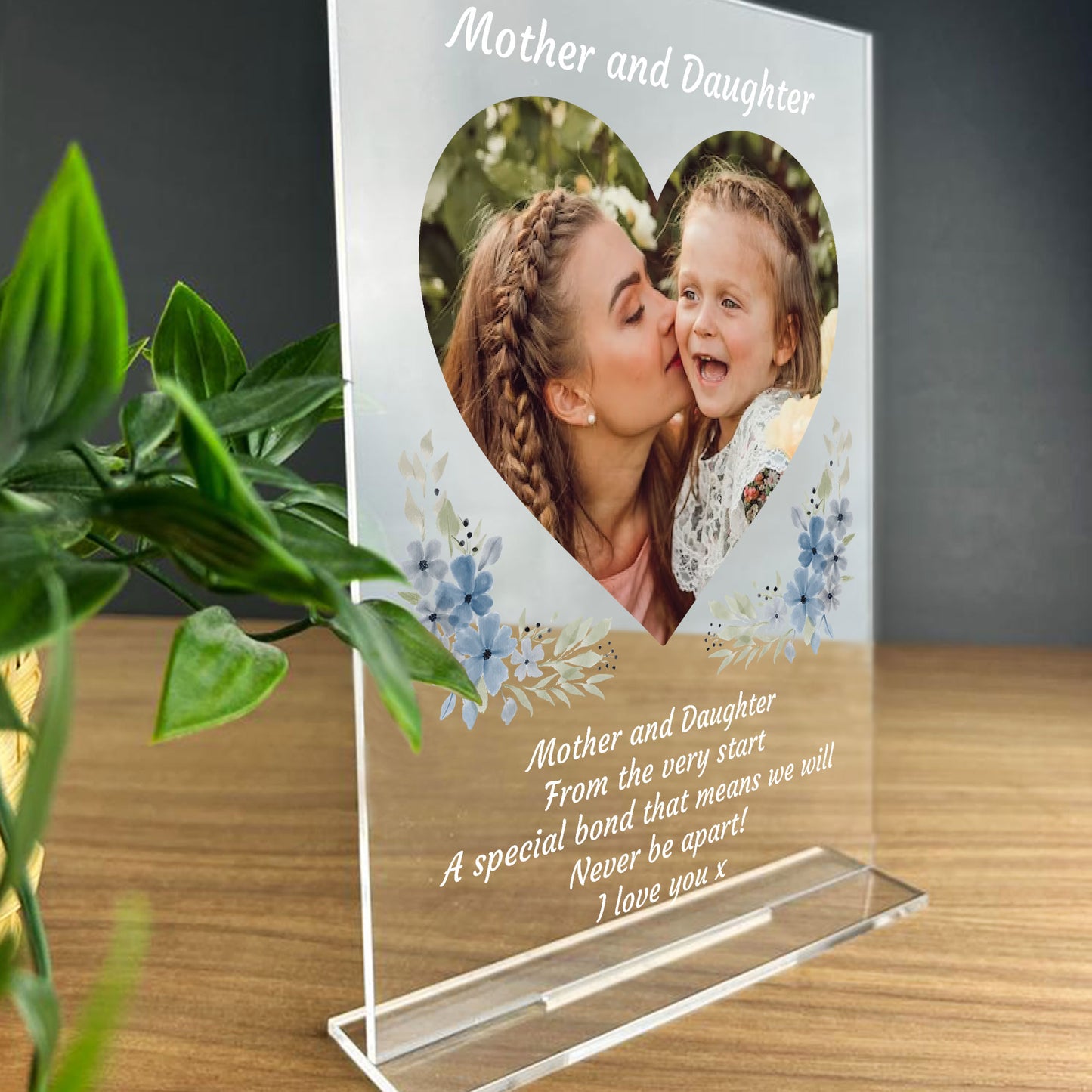 Personalised Mother And Daughter Photo Plaque Gift Birthday