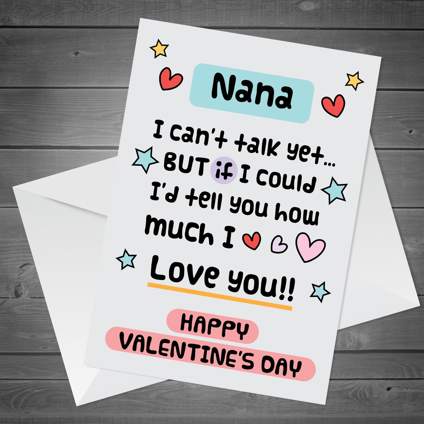 Happy Valentines Card For Nana Card From New Baby New Nana Card