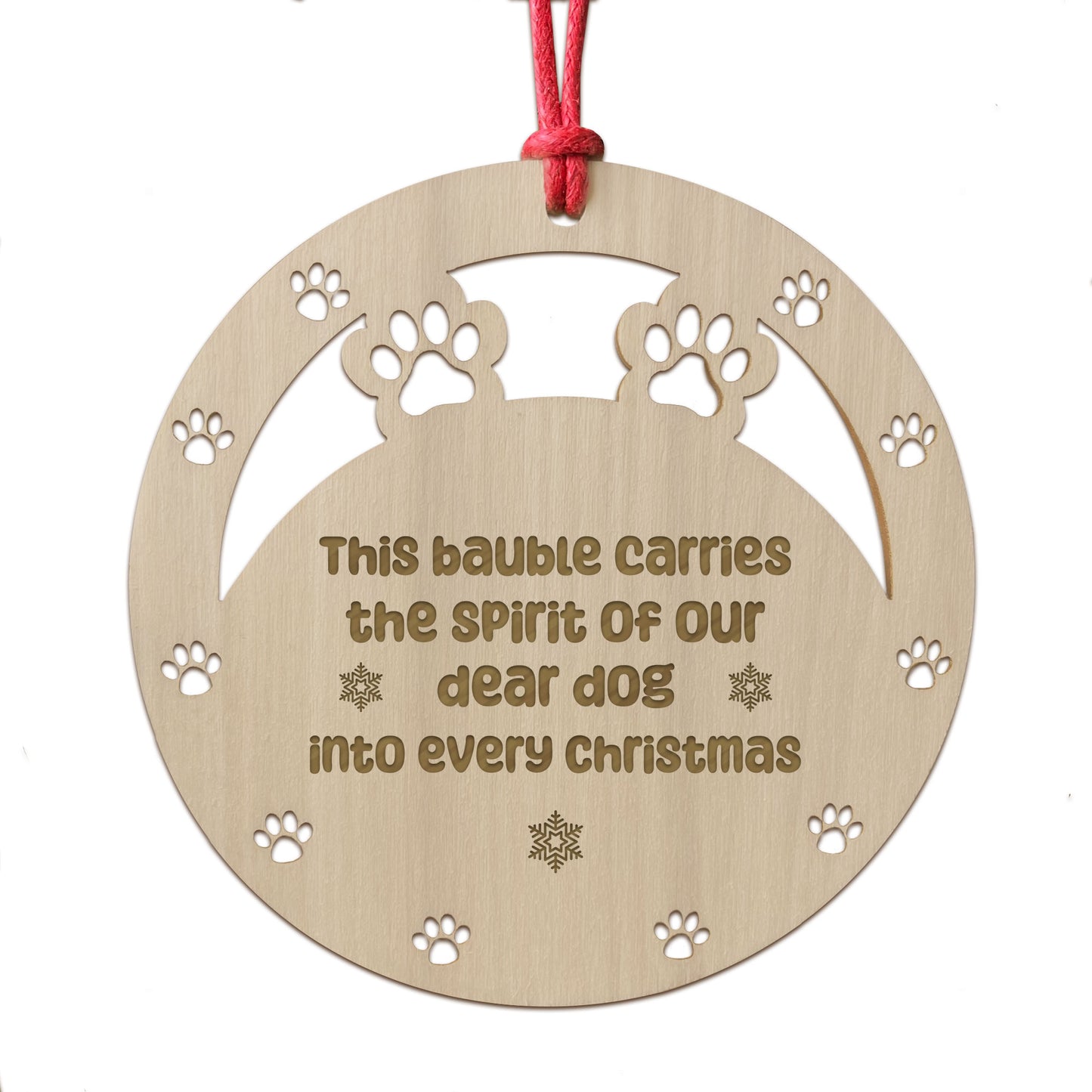 Christmas Memorial Decoration For Dog Novelty Engraved Decor