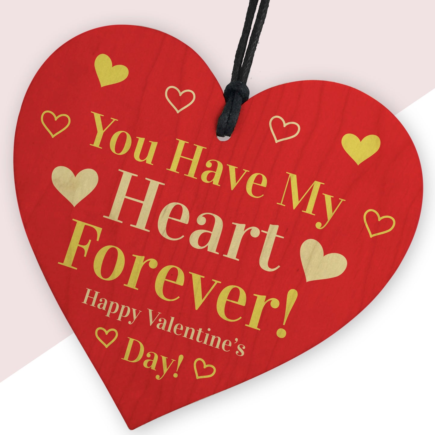 Valentines Gifts Boyfriend Husband Wife Girlfriend Wooden Heart
